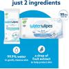 imageWaterWipes Original Baby Wipes Bundle 999 Water 3In1 Cleans Cares Protects Unscented ampamp Hypoallergenic 720 Count 12 Packs  WaterWipes Sensitive On The Go Wet Wipes 28 Count Pack of 1
